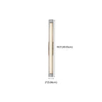 Minimalist Chrome Cylinder LED Wall Sconce with Warm Light