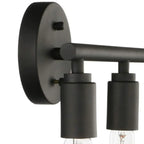 Industrial Black Metal 4-Light Cylinder Vanity Lights