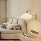 Modern Mini Wall Sconce with Glass Shade for Living Room