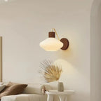 Modern Mini Wall Sconce with Glass Shade for Living Room