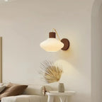 Modern Mini Wall Sconce with Glass Shade for Living Room