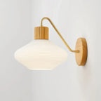 Modern Mini Wall Sconce with Glass Shade for Living Room