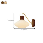 Modern Mini Wall Sconce with Glass Shade for Living Room