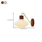 Modern Mini Wall Sconce with Glass Shade for Living Room