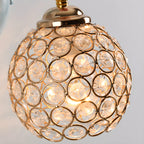 Kids Unicorn Wall Sconce with Crystal Globe for Bedroom