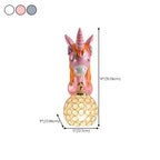 Kids Unicorn Wall Sconce with Crystal Globe for Bedroom