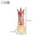 Kids Unicorn Wall Sconce with Crystal Globe for Bedroom