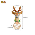 Kids Unicorn Wall Sconce with Crystal Globe for Bedroom