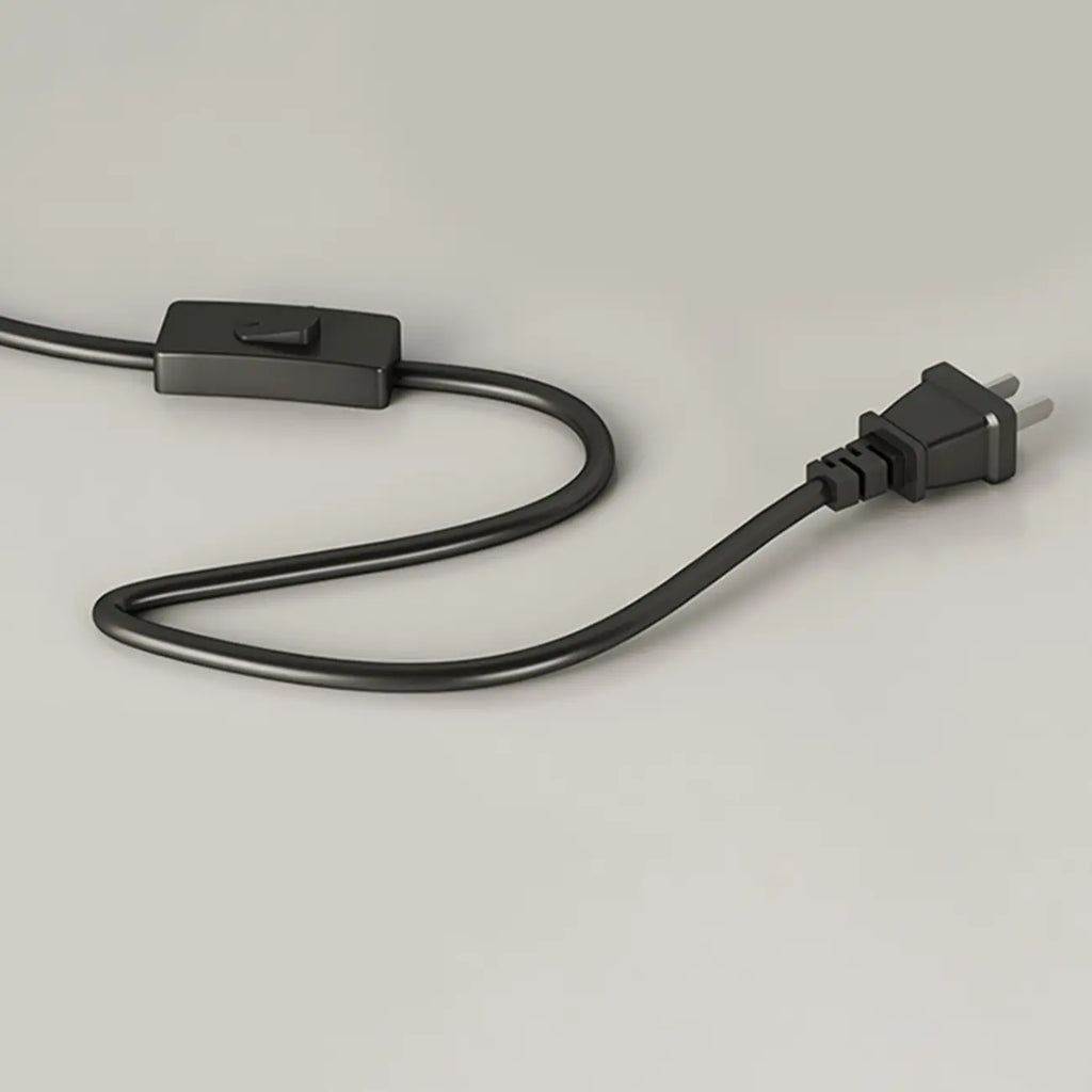 Modern Fabric Dome Metal Arc Floor Lamp Plug-In for Living Room