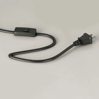 Modern Fabric Dome Metal Arc Floor Lamp Plug-In for Living Room