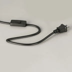 Modern Fabric Dome Metal Arc Floor Lamp Plug-In for Living Room