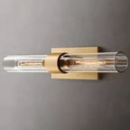 Modern Indoor Cylindrical 2-Light Wall Light with Acrylic Shade