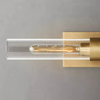 Modern Indoor Cylindrical 2-Light Wall Light with Acrylic Shade