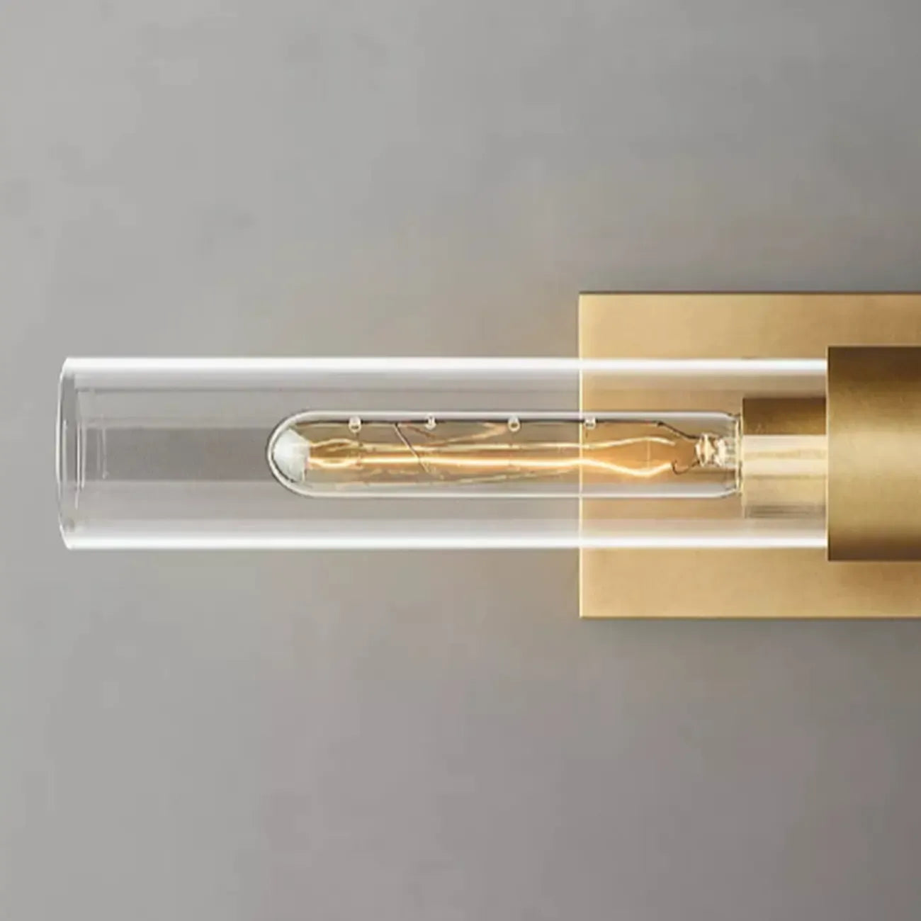 Modern Indoor Cylindrical 2-Light Wall Light with Acrylic Shade