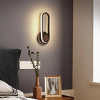 Minimalist LED Wall Sconce with Metal Finish for Bedroom