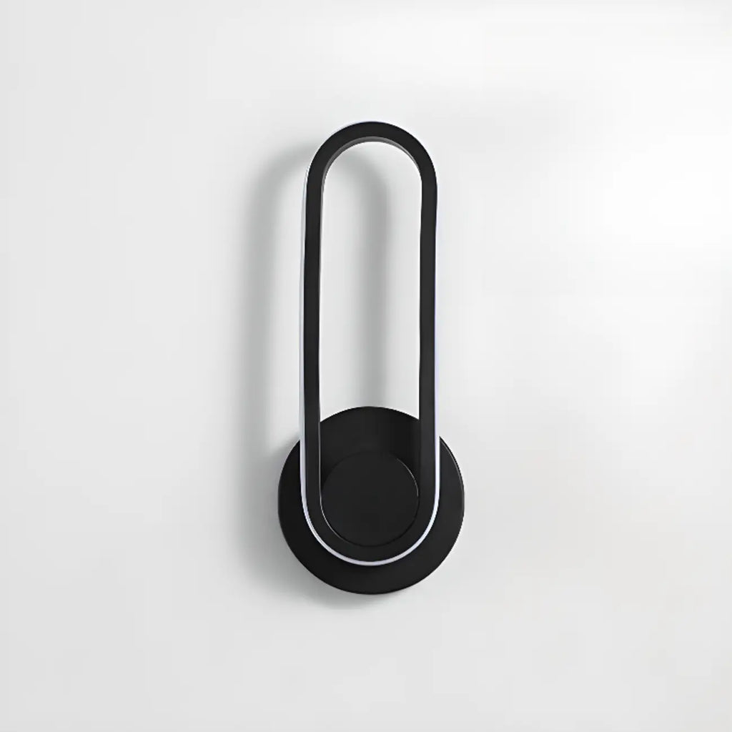Minimalist LED Wall Sconce with Metal Finish for Bedroom
