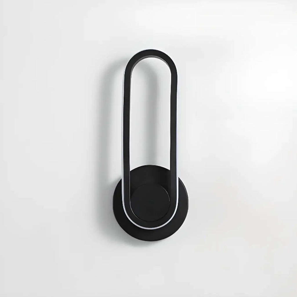 Minimalist LED Wall Sconce with Metal Finish for Bedroom