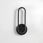 Minimalist LED Wall Sconce with Metal Finish for Bedroom