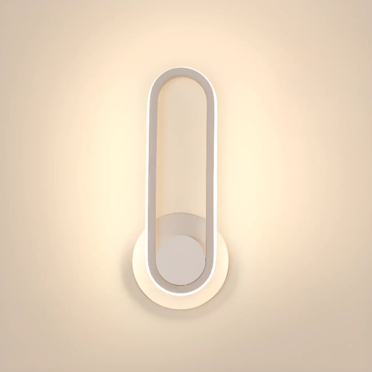 Minimalist LED Wall Sconce with Metal Finish for Bedroom