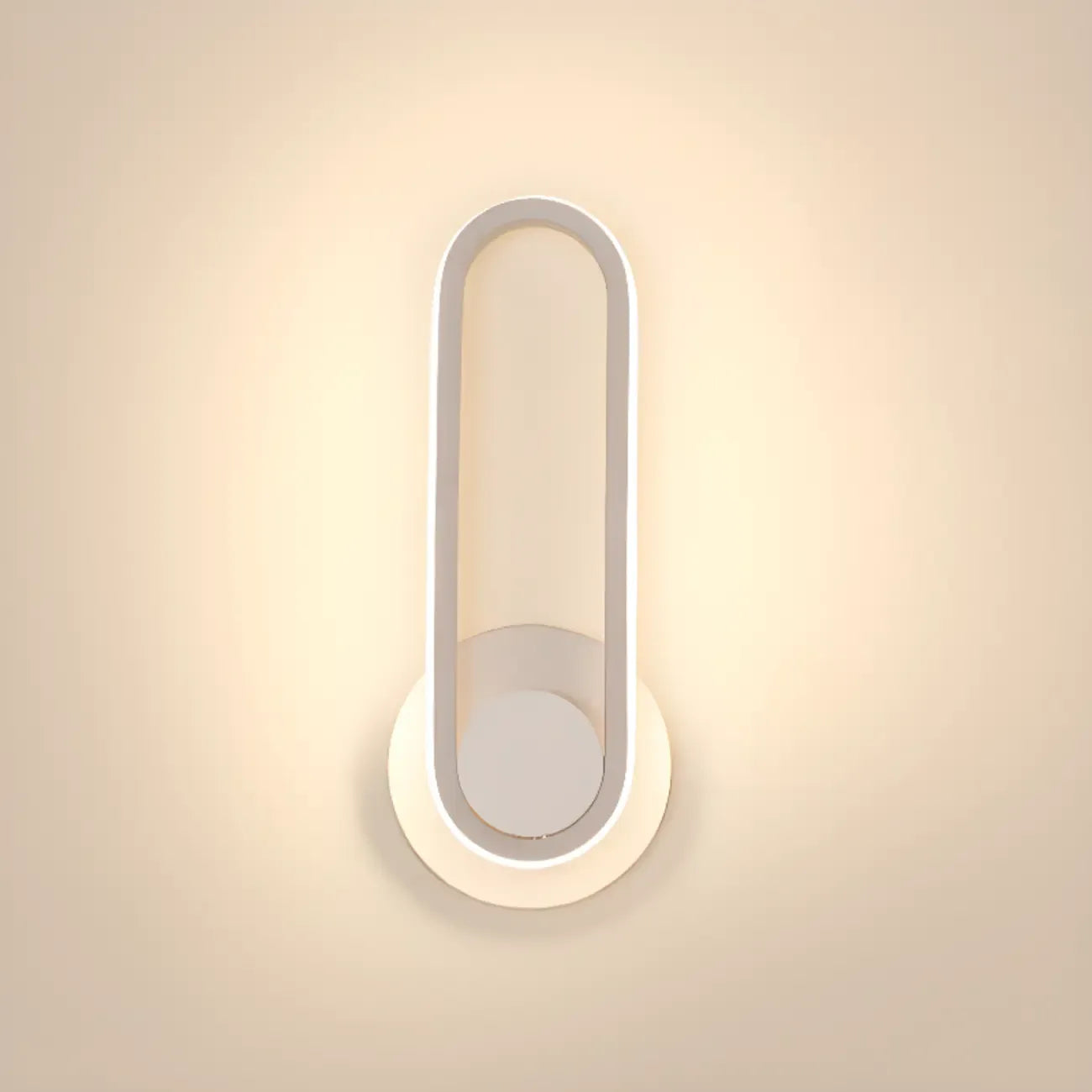 Minimalist LED Wall Sconce with Metal Finish for Bedroom