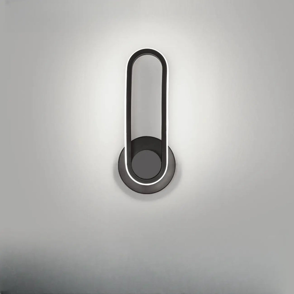Minimalist LED Wall Sconce with Metal Finish for Bedroom