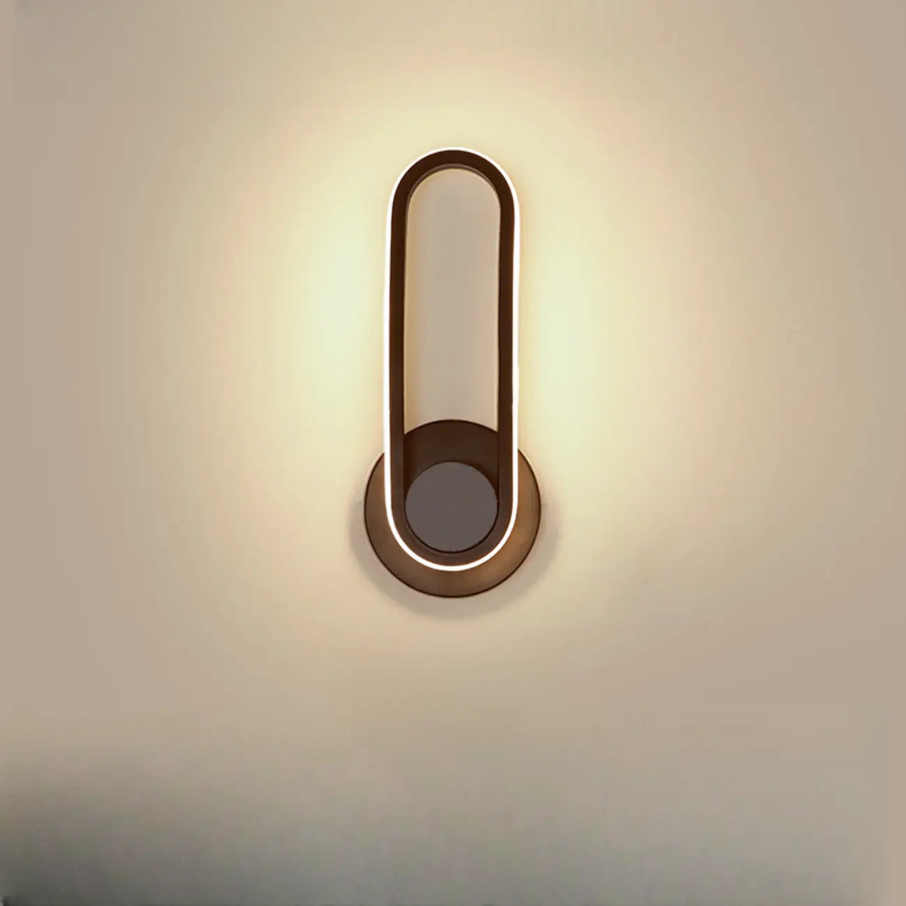 Minimalist LED Wall Sconce with Metal Finish for Bedroom
