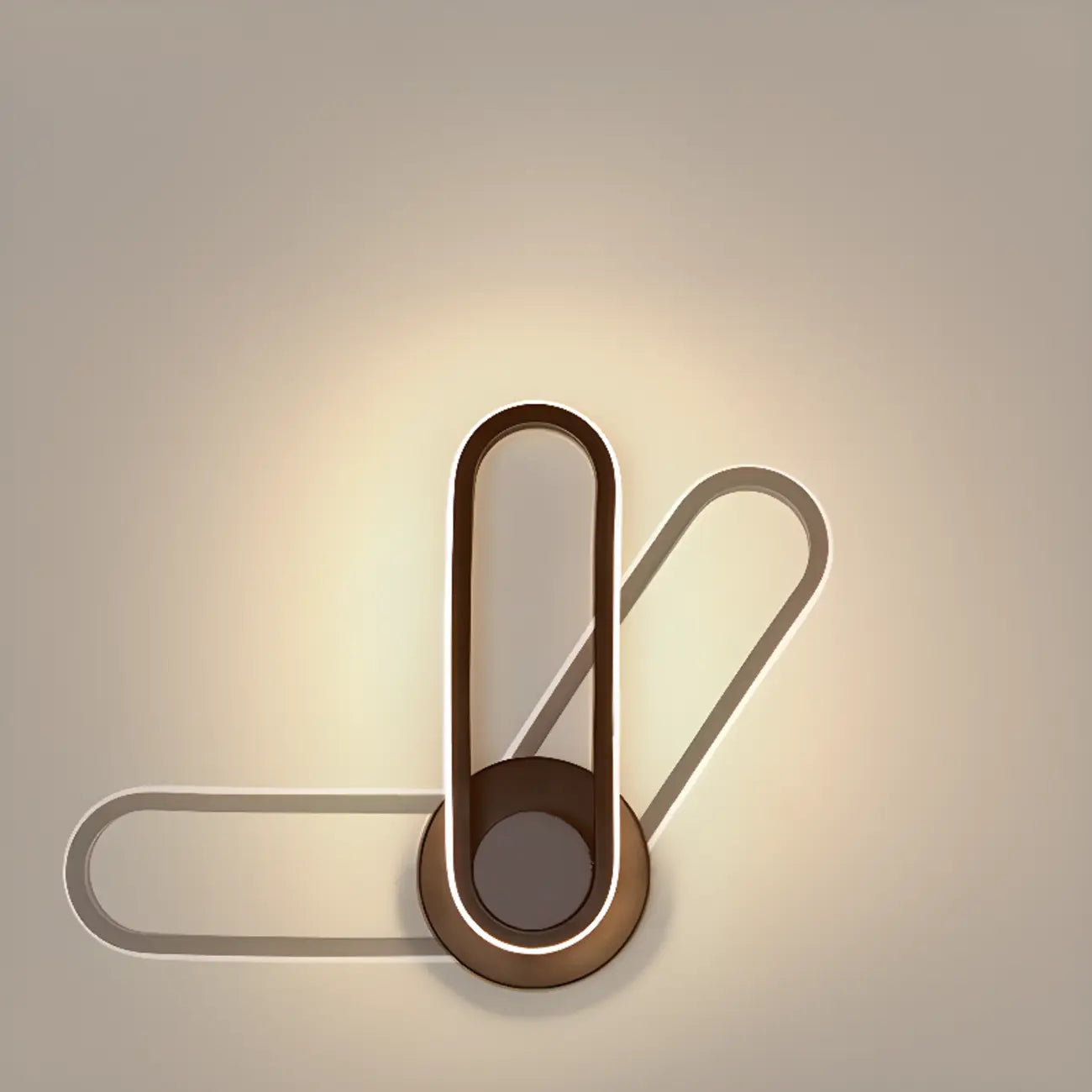 Minimalist LED Wall Sconce with Metal Finish for Bedroom