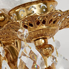 Luxury Crystal Glass Gold Wall Sconce