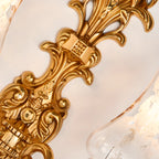 Luxury Crystal Glass Gold Wall Sconce