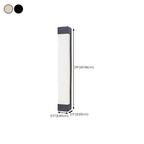 Modern Metal Rectangle Outdoor LED Wall Light