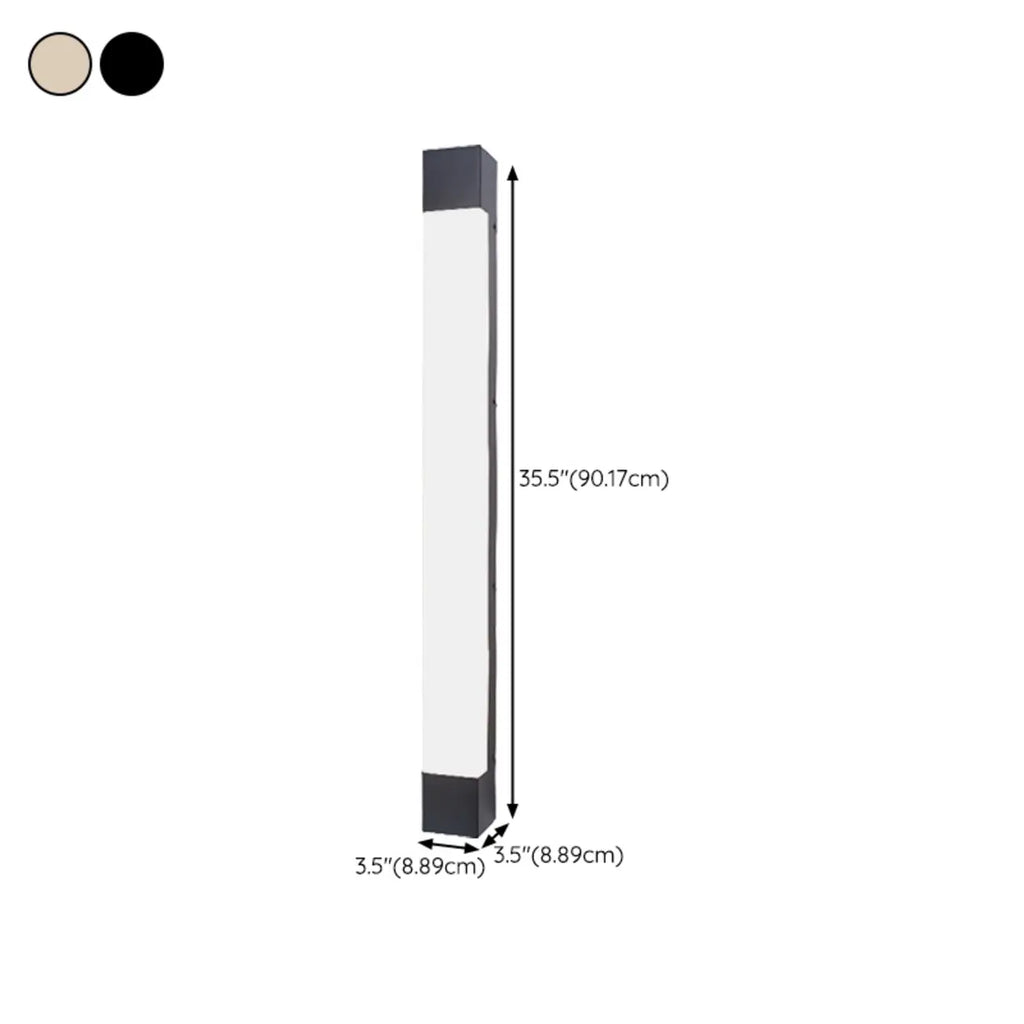 Modern Metal Rectangle Outdoor LED Wall Light