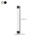 Modern Metal Rectangle Outdoor LED Wall Light