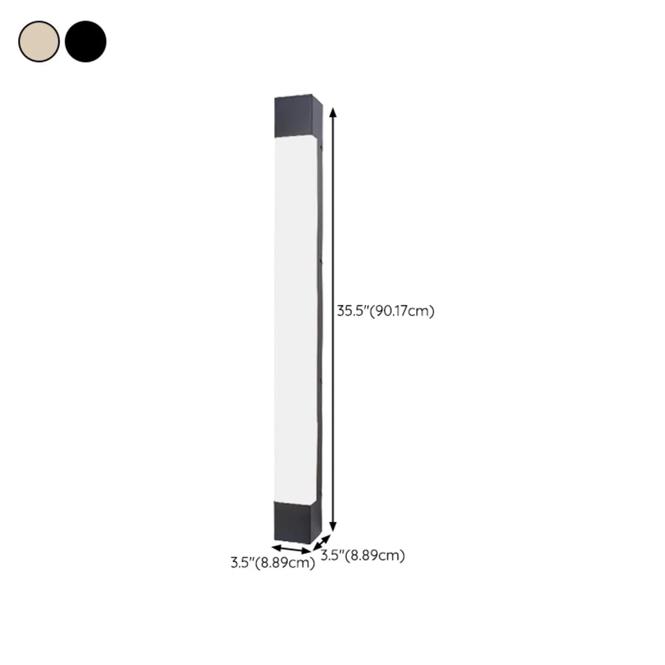 Modern Metal Rectangle Outdoor LED Wall Light