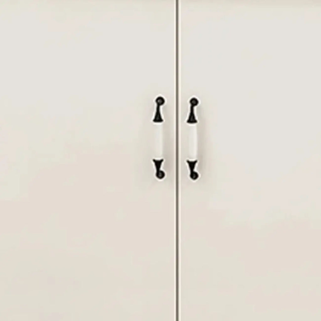 Modern White Manufactured Wood Storage Corner Cabinet