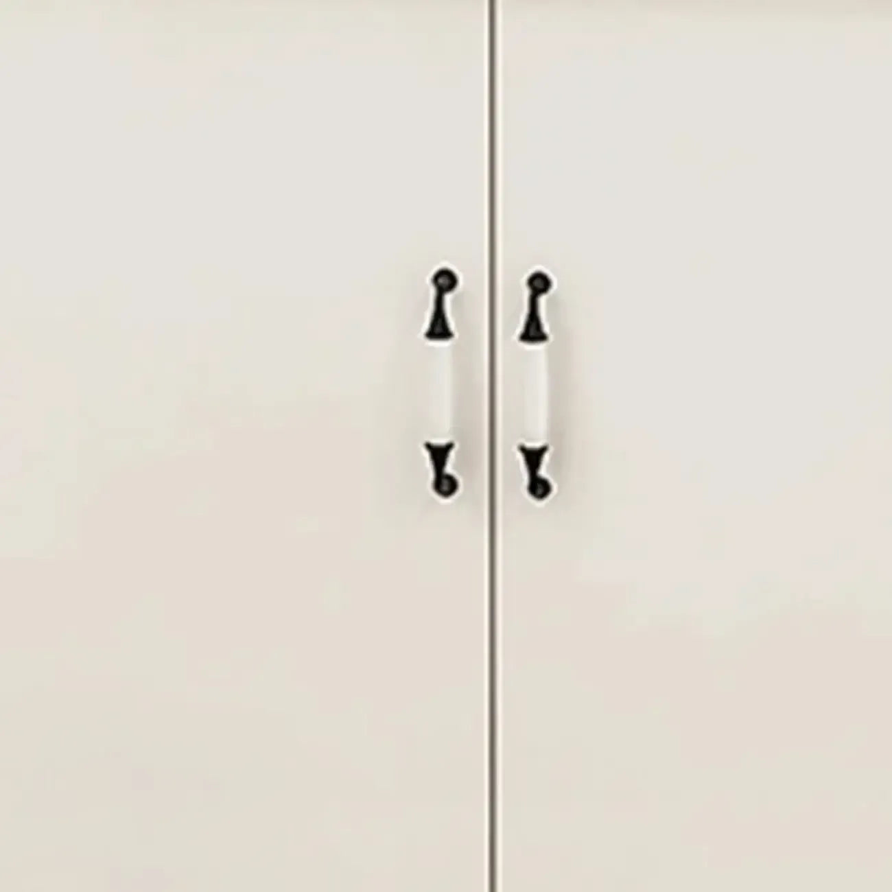 Modern White Manufactured Wood Storage Corner Cabinet