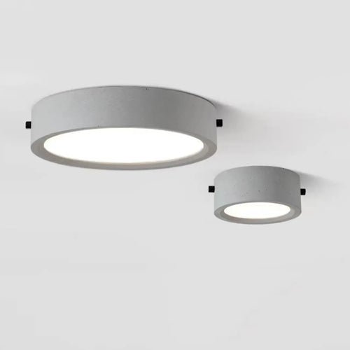 2.5 Circle Warm Flush Mount Ceiling Light for Living Room Decor