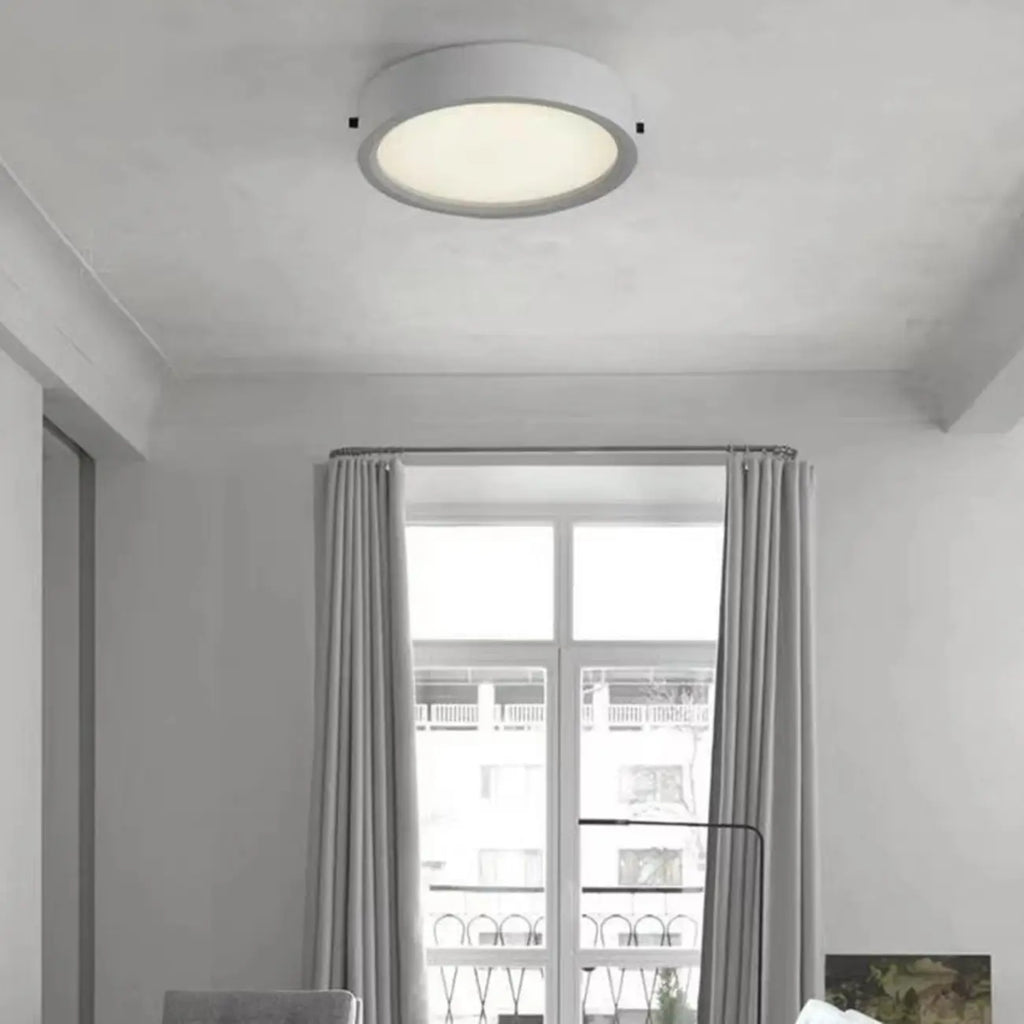 2.5 Circle Warm Flush Mount Ceiling Light for Living Room Decor