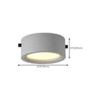 2.5 Circle Warm Flush Mount Ceiling Light for Living Room Decor