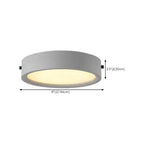 2.5 Circle Warm Flush Mount Ceiling Light for Living Room Decor