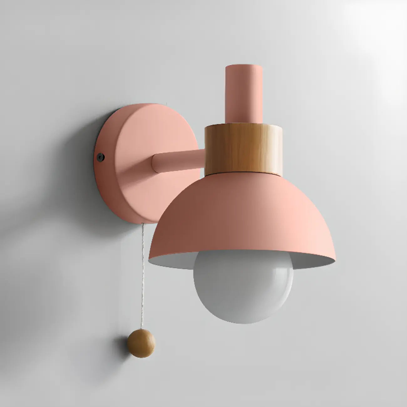 Modern Dome Vanity Light Pull Chain for Bathroom Mirror