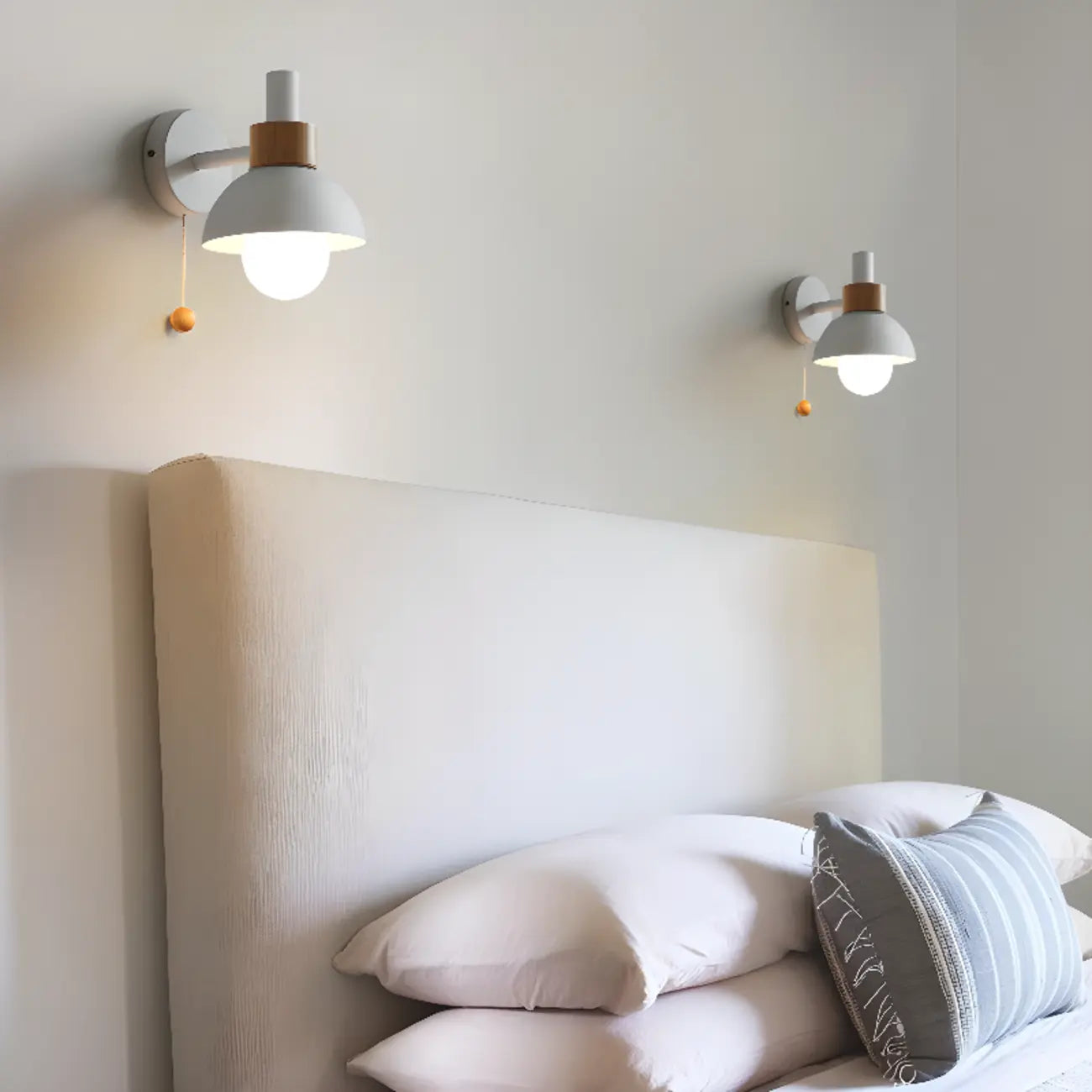 Modern Dome Vanity Light Pull Chain for Bathroom Mirror