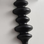 21H Modern Geometric Wooden Wall Sconce with Fabric Shade