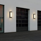 Modern Metal Black Round Tube LED Outdoor Wall Light