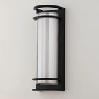 Modern Metal Black Round Tube LED Outdoor Wall Light