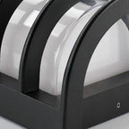 Modern Metal Black Round Tube LED Outdoor Wall Light