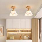 5 to 9 Inch Natural Finish Ceiling Light for Home Decor