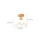 5 to 9 Inch Natural Finish Ceiling Light for Home Decor