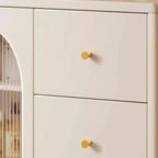 Scandinavian Cream Wood 2-Door Sideboard with Drawers