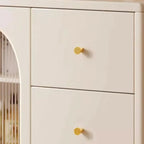 Scandinavian Cream Wood 2-Door Sideboard with Drawers