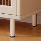 Scandinavian Cream Wood 2-Door Sideboard with Drawers